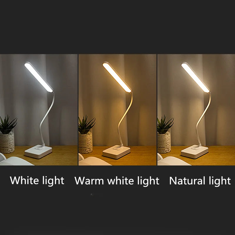 LED touch dimming desk lamp USB charging reading eye protection table light learning bedroom living room lighting book lamps