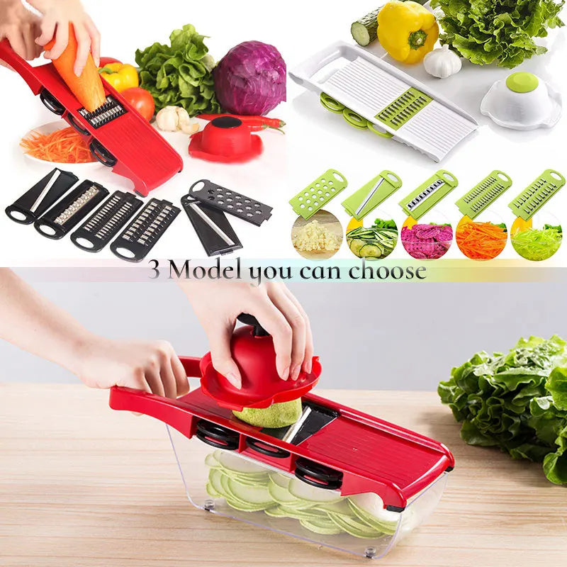 Vegetable Cutter with Steel Blade Slicer Potato Peeler Carrot Cheese Grater vegetable slicer