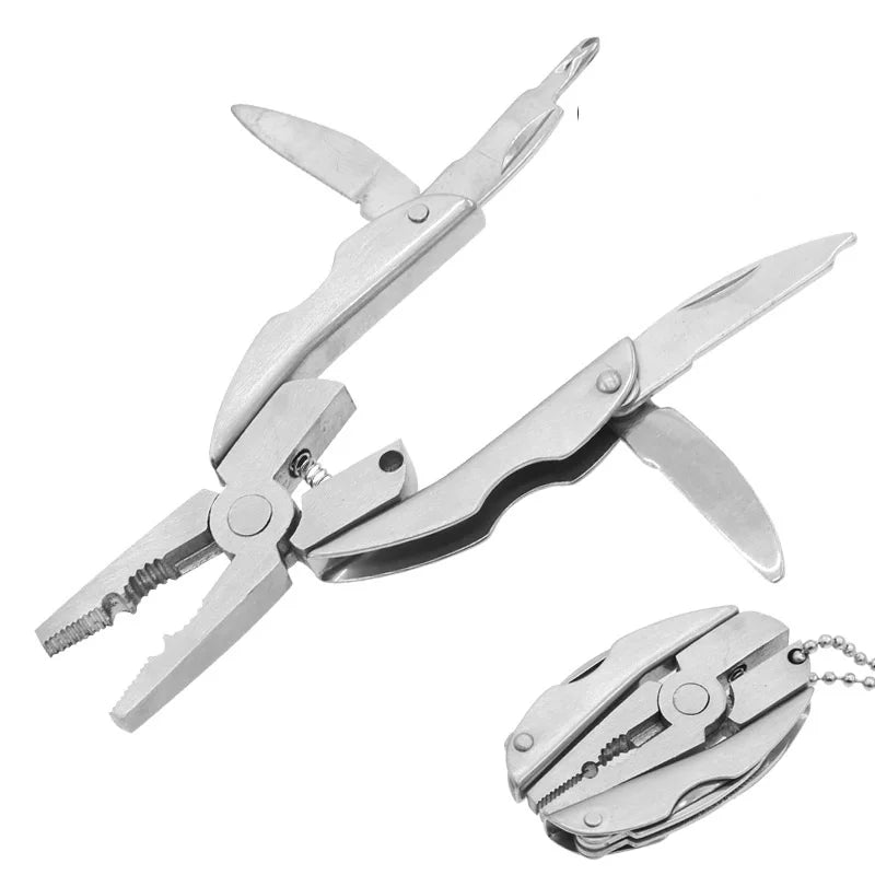 Stainless Steel Outdoor Portable Multitool Pliers Knife Keychain Screwdriver Multi Tools Mini Pliers Herramientas Multi Tool