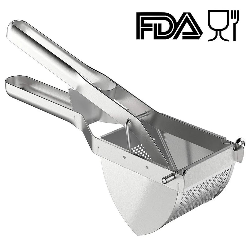 LMETJMA Potato Ricer Stainless Steel Potato Masher