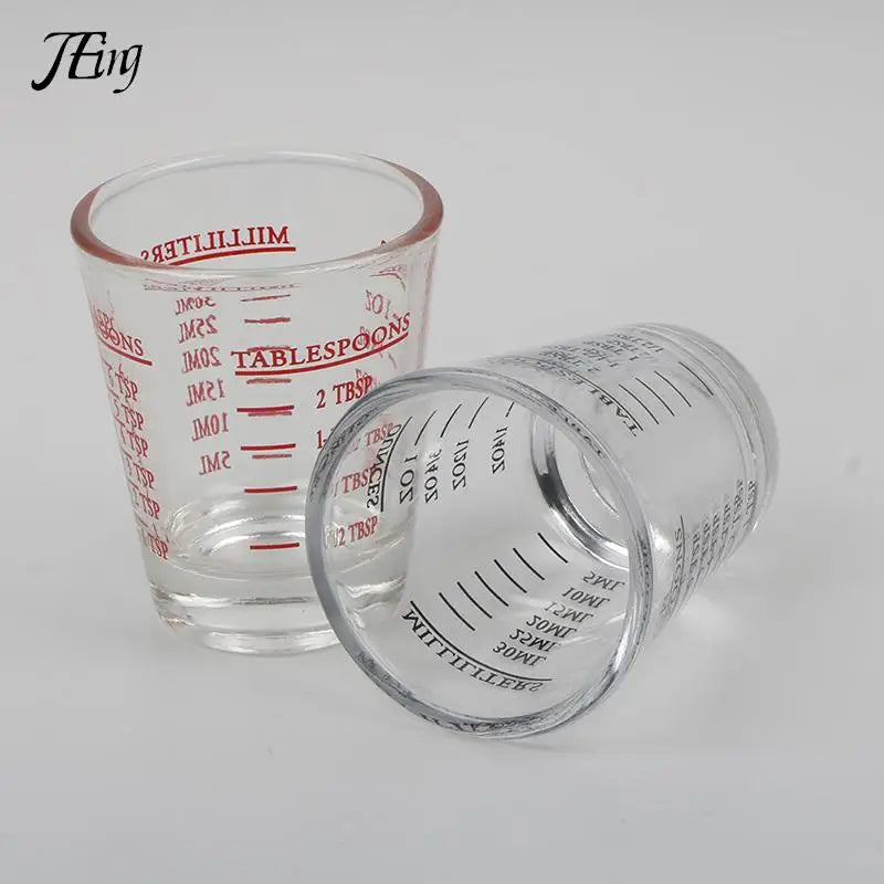 1Pc 30 ML Glass Measuring Cup With Scale