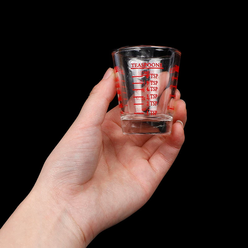 1Pc 30 ML Glass Measuring Cup With Scale