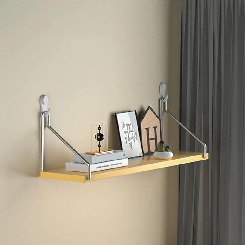 Wall Mounted Storage Rack Two-way Installation Punch-free Great Load Bearing Floating Book Shelf Rustic Wall Display Stand