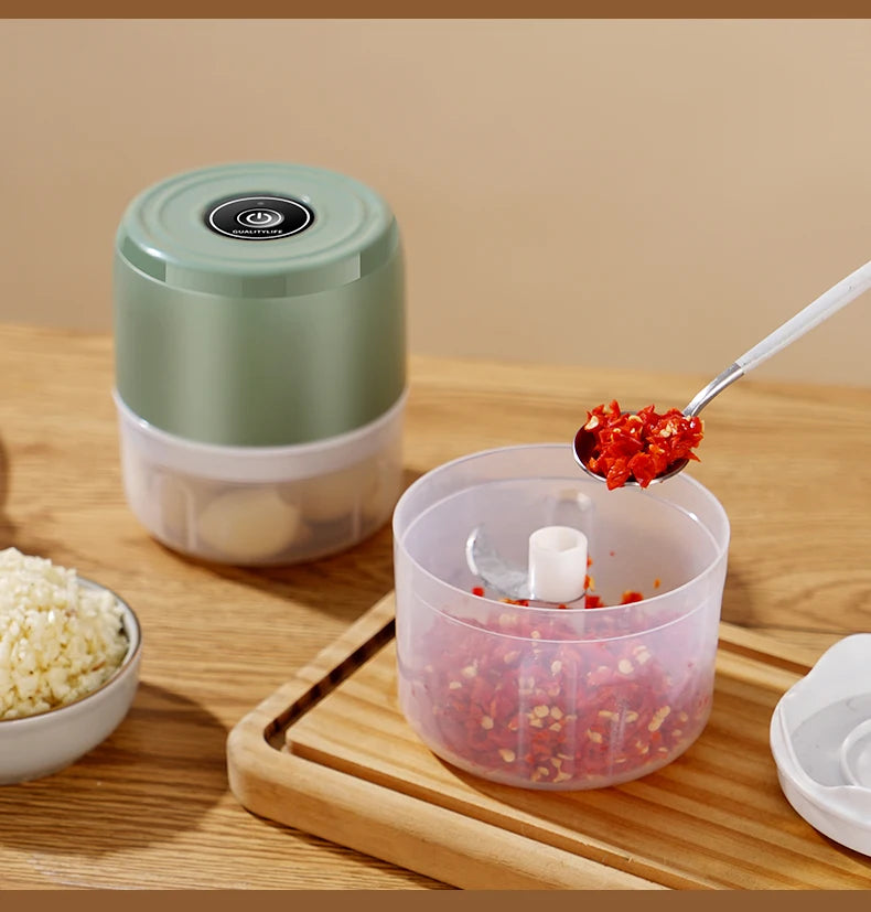 Electric Mini Garlic Chopper USB Meat Grinder