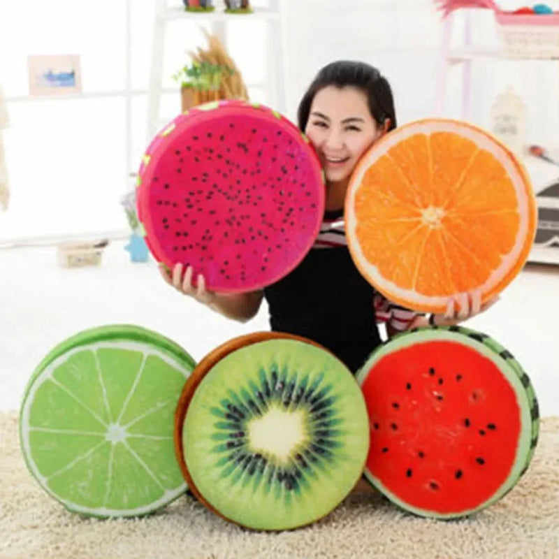 Creative Fruit Seat Cushion Plush Sofa Bedroom Living Room Throw Pillow Garden Chair Cover Home Decoration