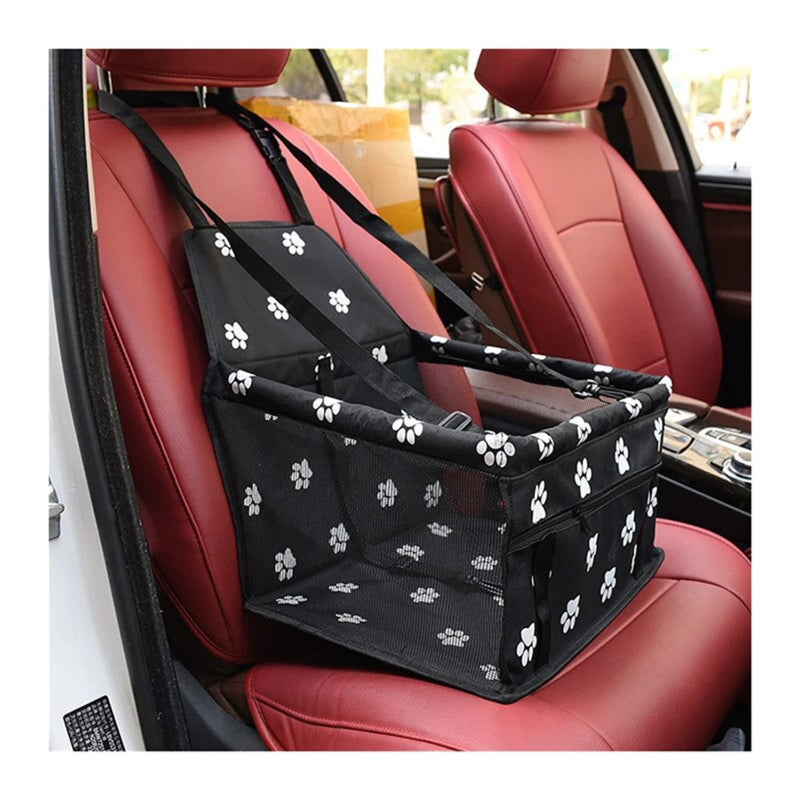 Premium Foldable Dog Car Booster Seat - Secure & Comfortable Travel Solution for Your Pup