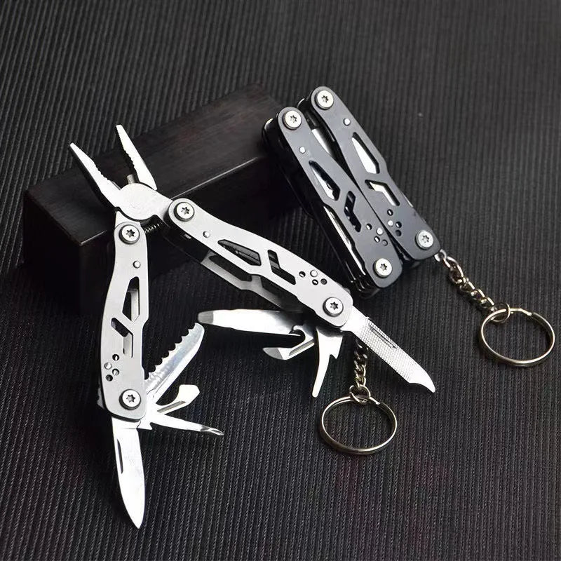 Portable Mini Multitool 420 Stainless Steel Multitool Pliers Knife Screwdriver for Outdoor Survival Camping Hunting Hiking Tools