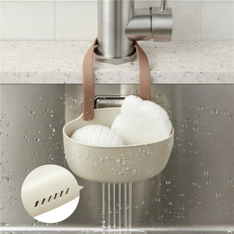 Kitchen Sink Holder Hanging Drain Basket Adjustable