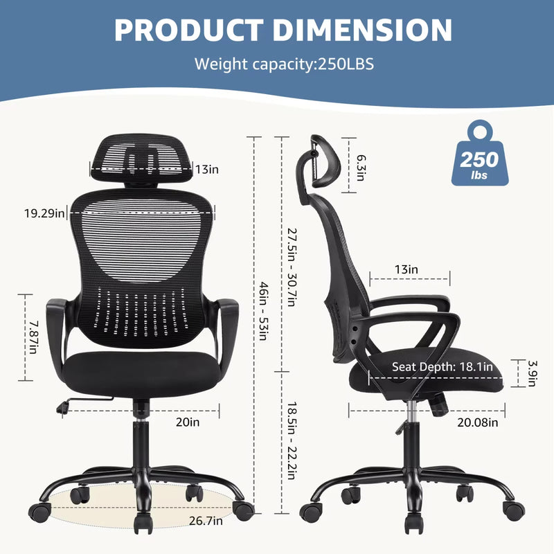 Ergonomic Office Chair with Adjustable Features for Maximum Comfort