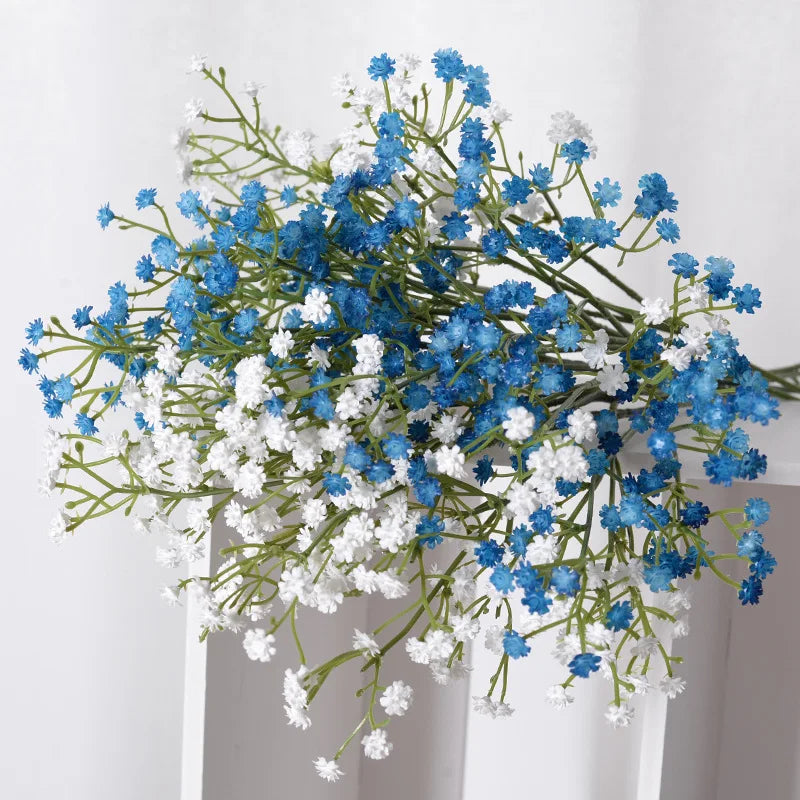 Branch Plastic Artificial Full Sky Stars Flowers Bouquet Multiple Colors 52cm Party Christmas Wedding Home Decorative Fake Plant