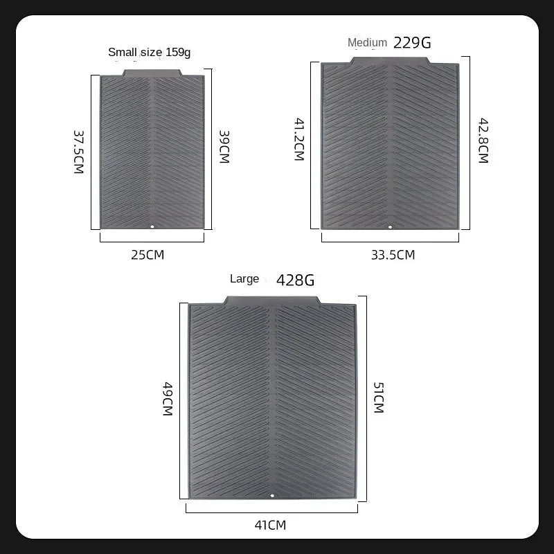 1PC Silicone Drain Pad Drying Mat Pots