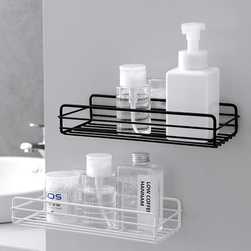 Bathroom Shelf Shower Shelf Shampoo Storage Shelf Kitchen Spice Corner Shelf No Punch Wall - Mounted Shelf Bathroom Accessories