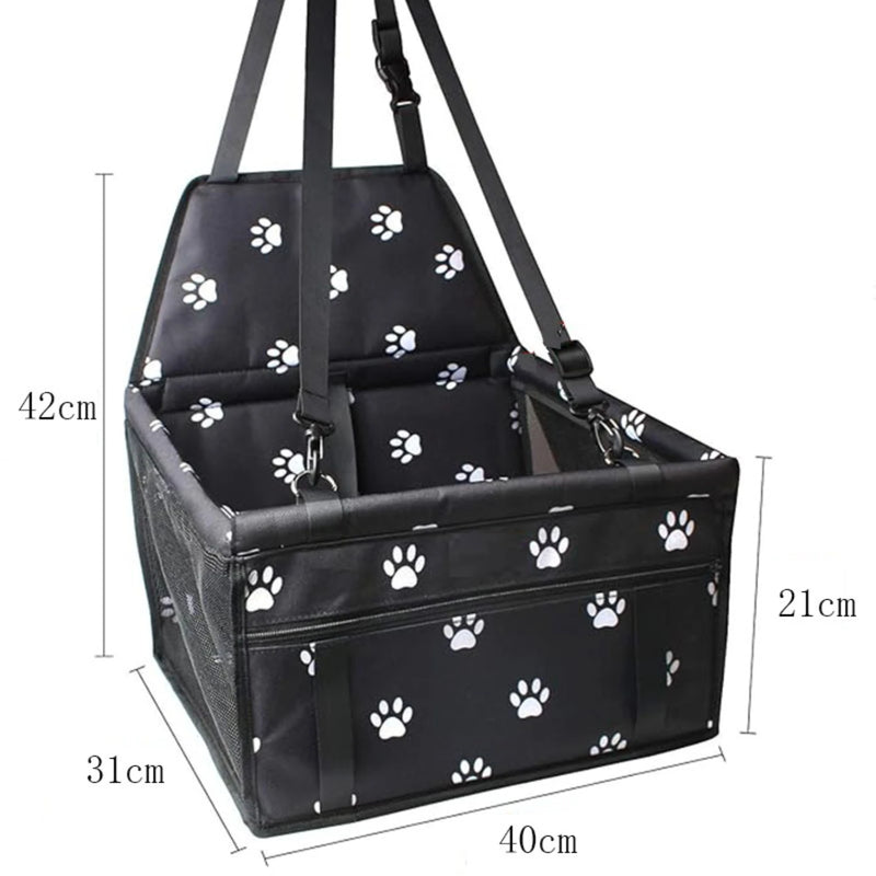 Premium Foldable Dog Car Booster Seat - Secure & Comfortable Travel Solution for Your Pup