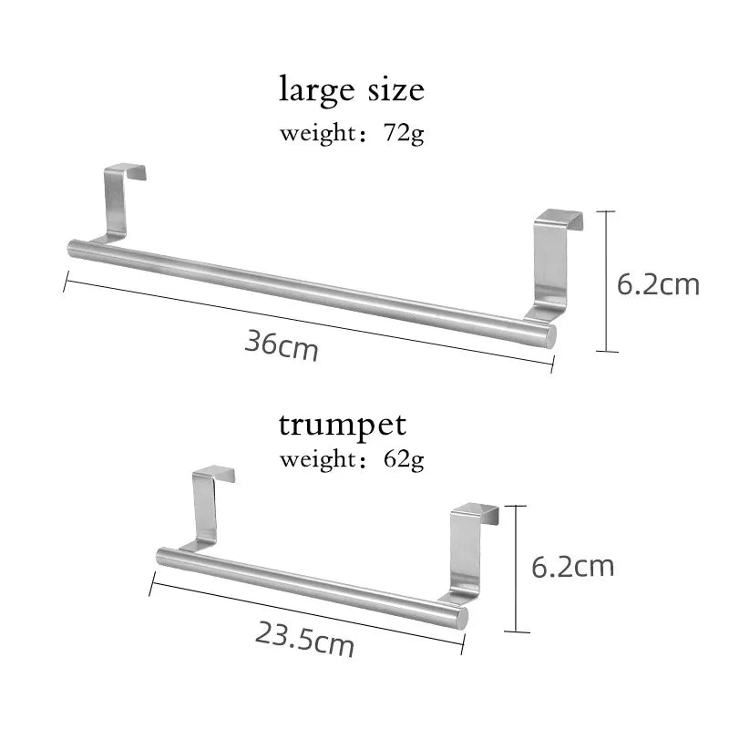 Towel Rack Free Punch Cabinet Door Back