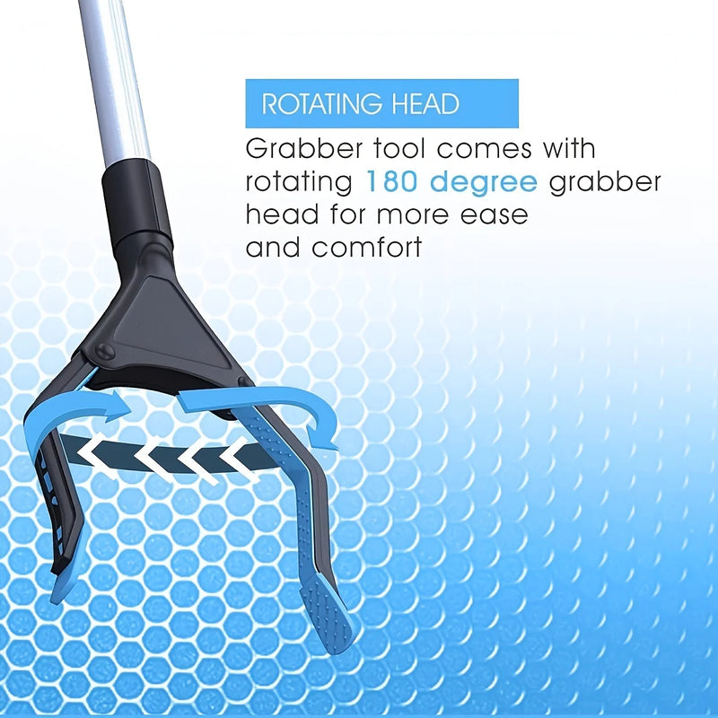 Grabber Reacher Tool for Elderly,32" Foldable Picker Upper Grabber, Long Handy Mobility Aids,Reaching Trash Claw Pick Up Stick