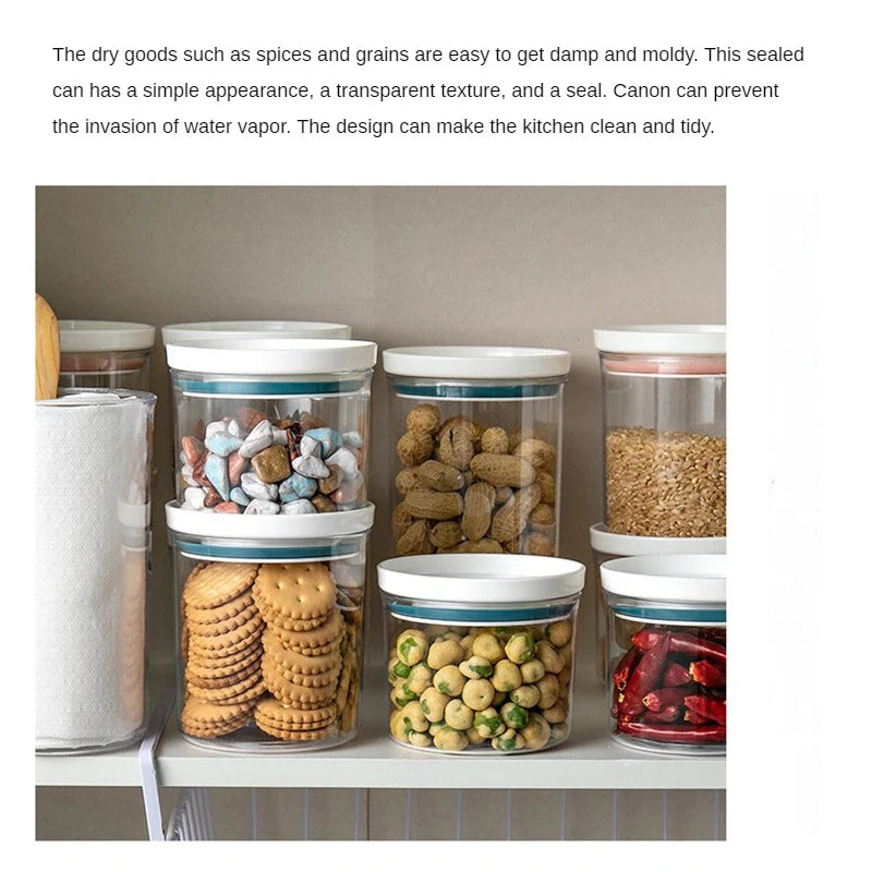 Food Container Storage Jars Transparent