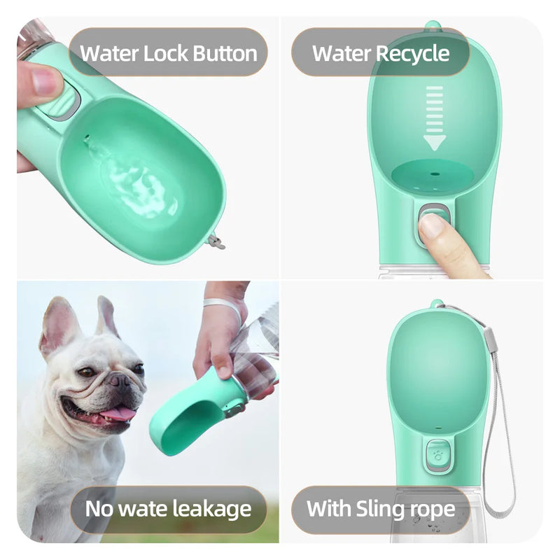 Puppy Water Bottle For Small Medium Large Dogs Cat Travel Portable Leakproof Pet Drinking Bowls Chihuahua Pug Water Dispensers