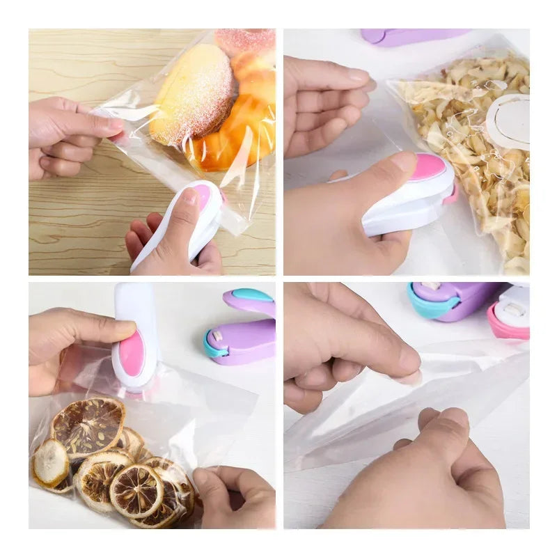 Practical Mini Sealing Machine Kitchen Tools Portable Food Clip Heat Sealing