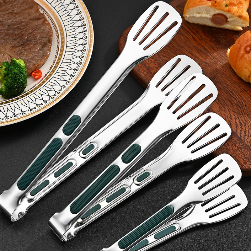 Barbecue Clip Stainless Steel Food Tongs Meat Salad Steak Chicken Noodle Food