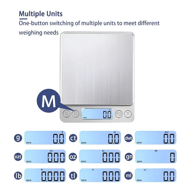 Digital Kitchen Scale 500/1kg/2kg/ 3kg