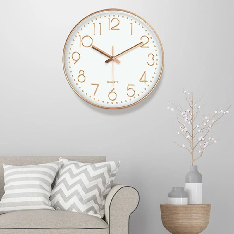 8 Inch Mute Wall Clock Simple Digital Wall Clock Home Decorations Cubic Digital Clock Quartz Wall Clock