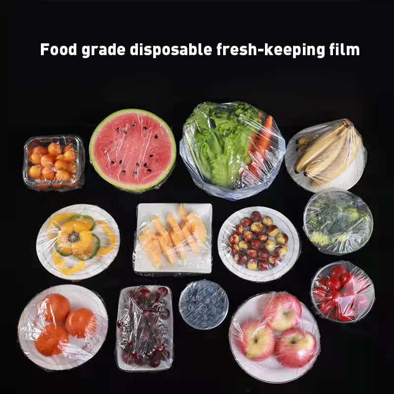 Reusable Disposable Food Cover Plastic Wrap Durable Elastic Food