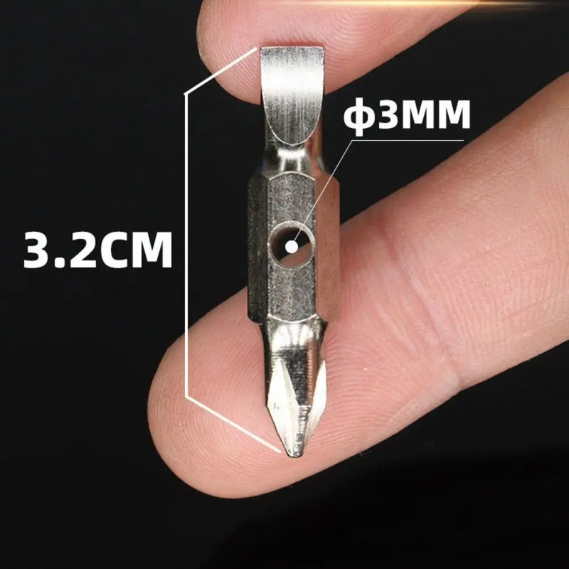 Portable Key Ring Keychain Screwdriver Pocket Multifunction Phillips Slotted Screwdriver Gadget Repair Tool Mini Screwdriver