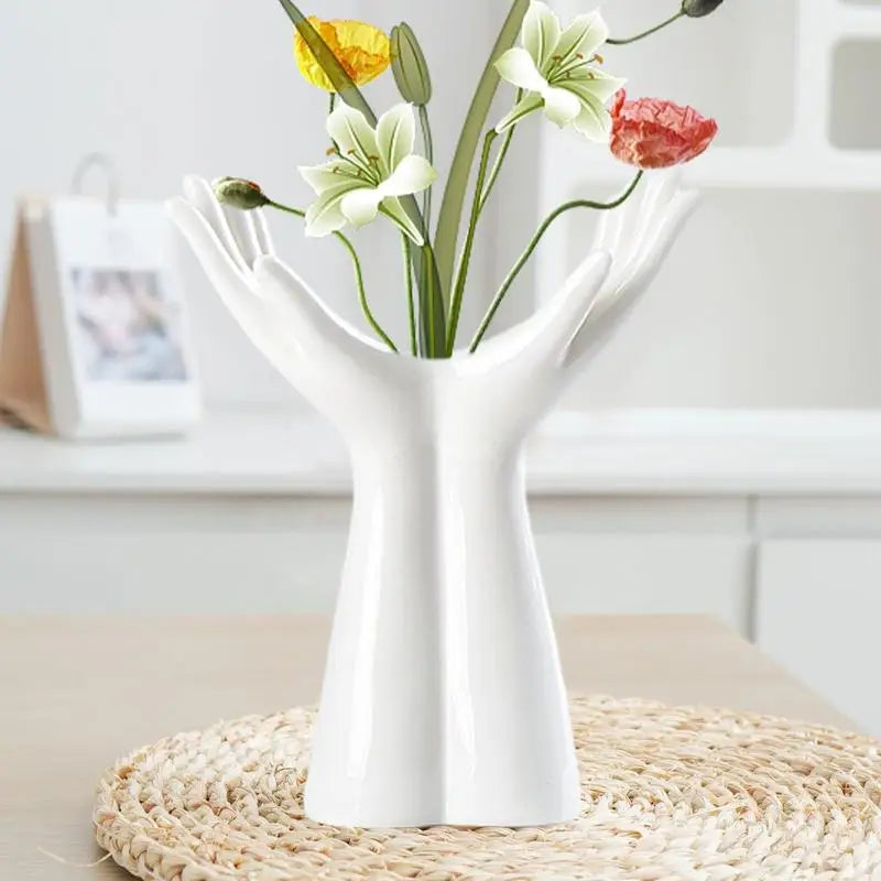 Nordics Style Ceramic Vase Modern Creative Hand Vase