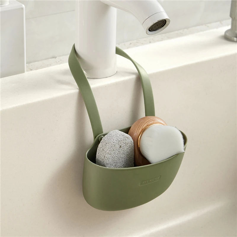 Kitchen Sink Holder Hanging Drain Basket Adjustable