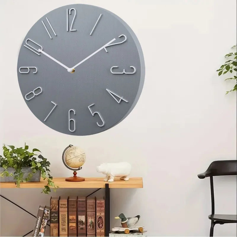 Wall clock living room household hanging fashion clock light luxury modern simple creative hanging wall ultra-quiet minimalist